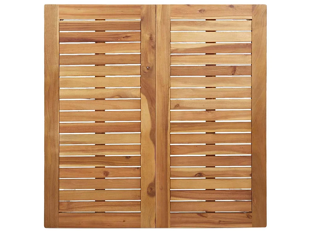 Outdoortisch-Set 3 pcs Massives Akazienholz und Edelstahl