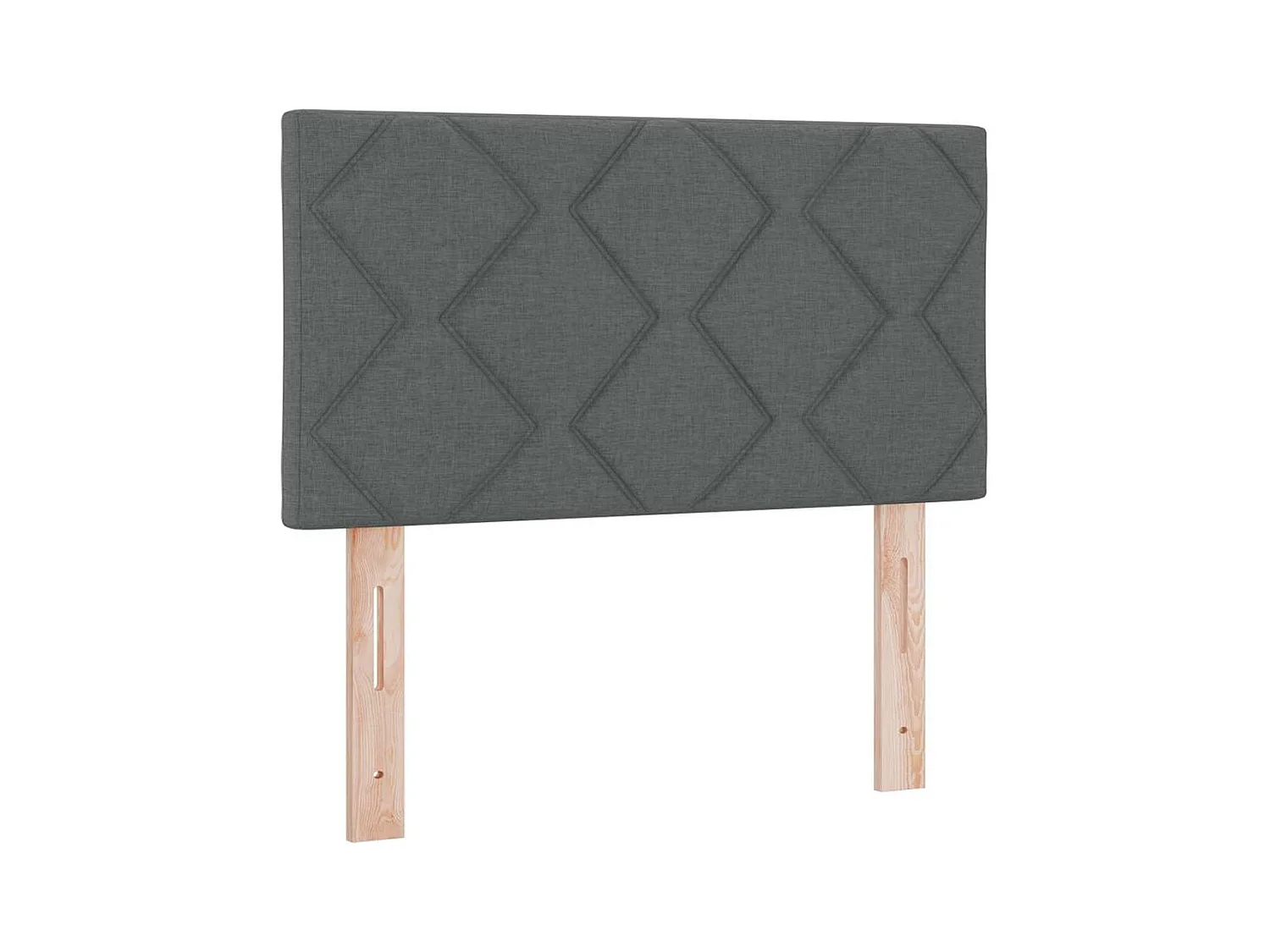 Tête de Lit en Tissu Géométrique Gris foncé 80 cm tissu