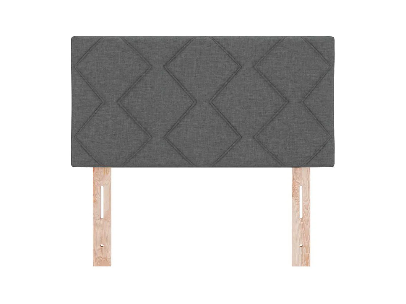 Tête de Lit en Tissu Géométrique Gris foncé 80 cm tissu
