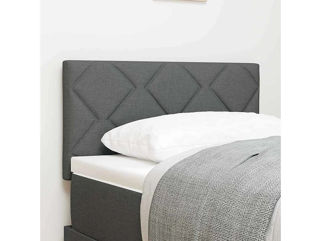 Tête de lit Gris foncé 80 cm tissu