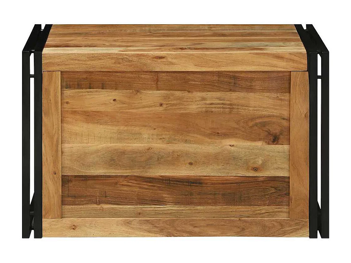 Caixa de Armazenamento 80 x 50 x 50 cm Madeira de acácia