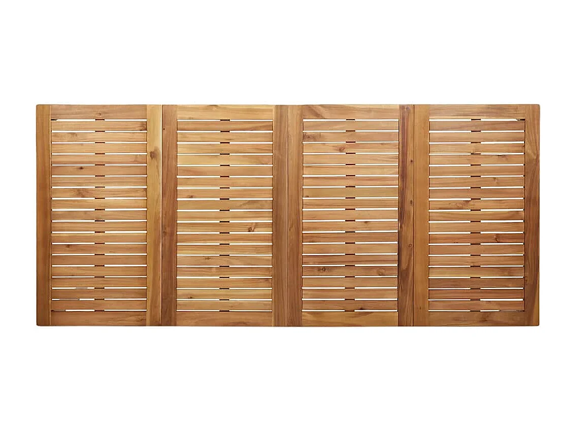 Garten Essgruppe 9 pcs Braun Massivholz Teak