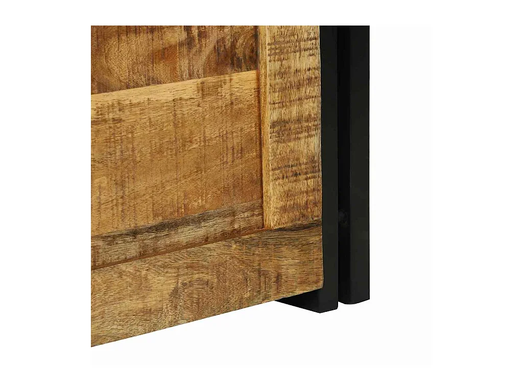 Boîte de Rangement 40 x 40 x 40 cm bois de manguier massif