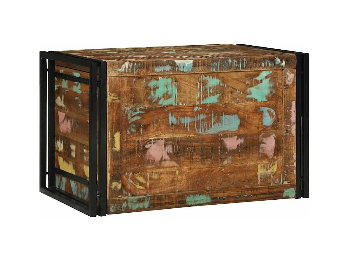 Boîte de Rangement 80 x 50 x 50 cm Bois de récupération