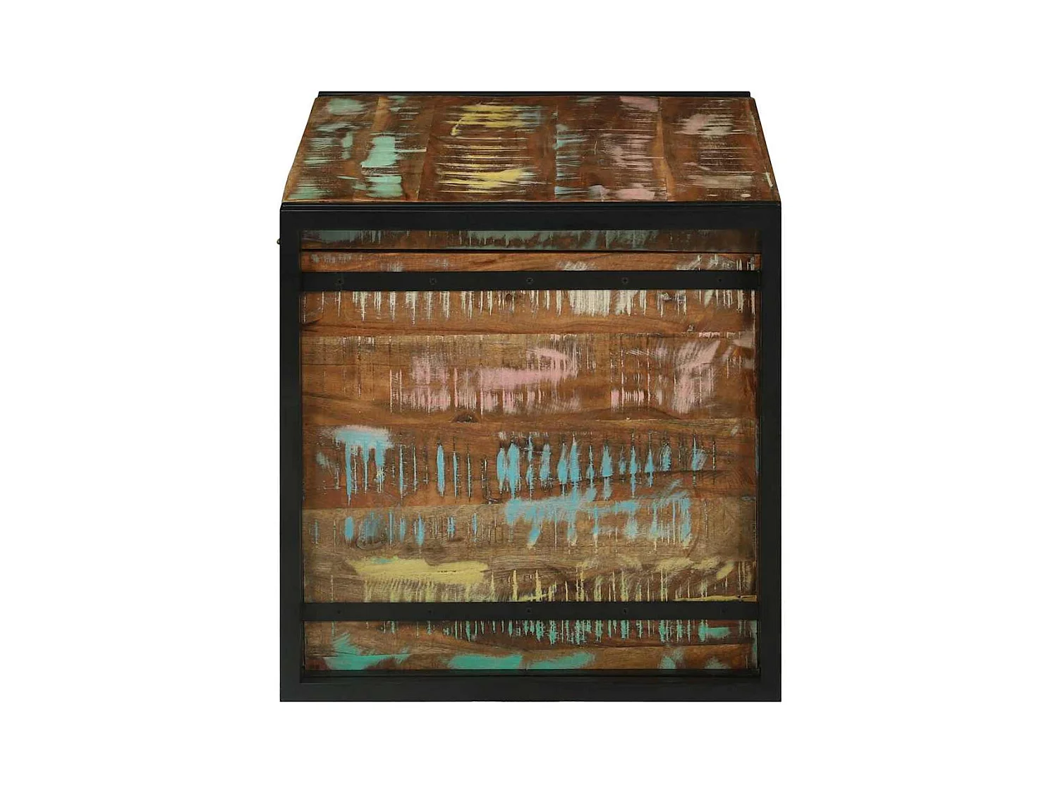 Boîte de Rangement 80 x 50 x 50 cm Bois de récupération