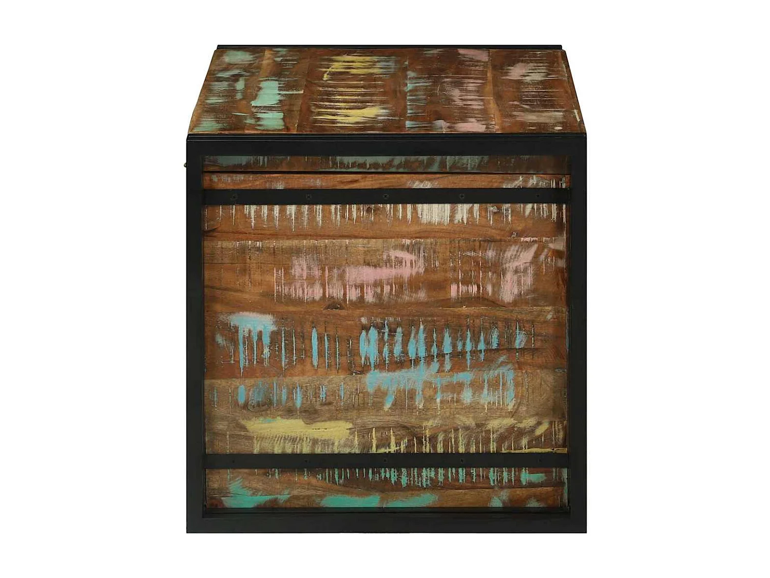 Caja de Almacenamiento 80 x 50 x 50 cm Madera reciclada