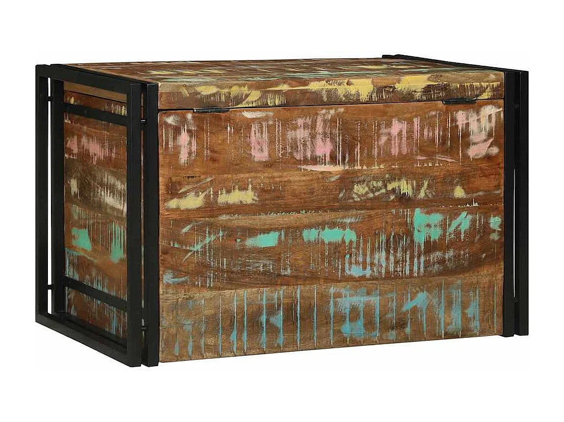 Caja de Almacenamiento 80 x 50 x 50 cm Madera reciclada