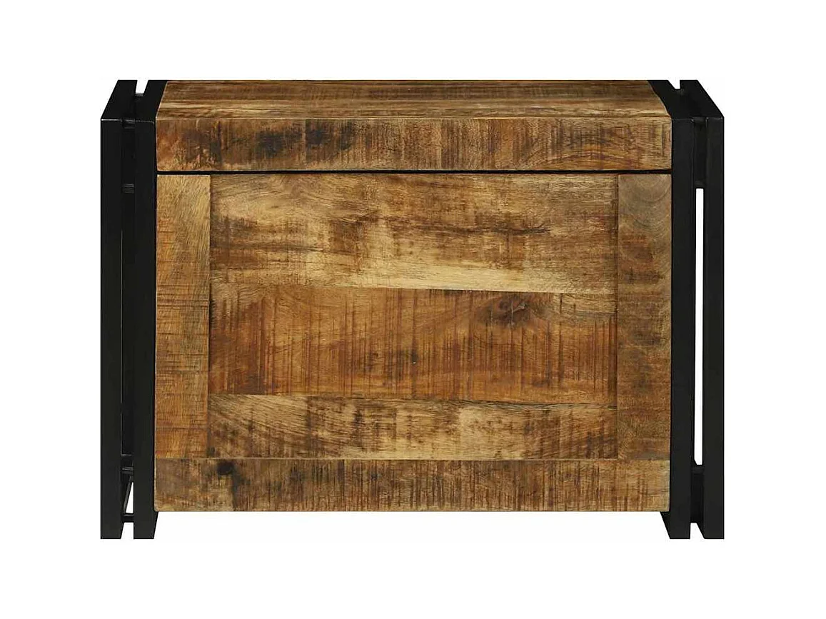 Boîte de Rangement 60 x 40 x 41 cm bois de manguier massif