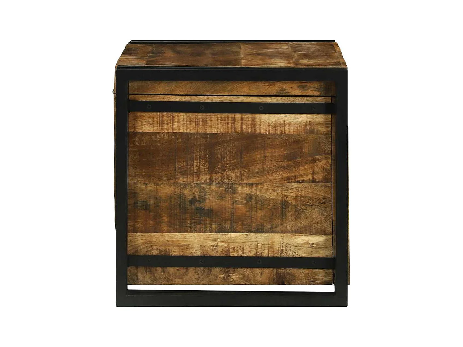 Boîte de Rangement 60 x 40 x 41 cm bois de manguier massif