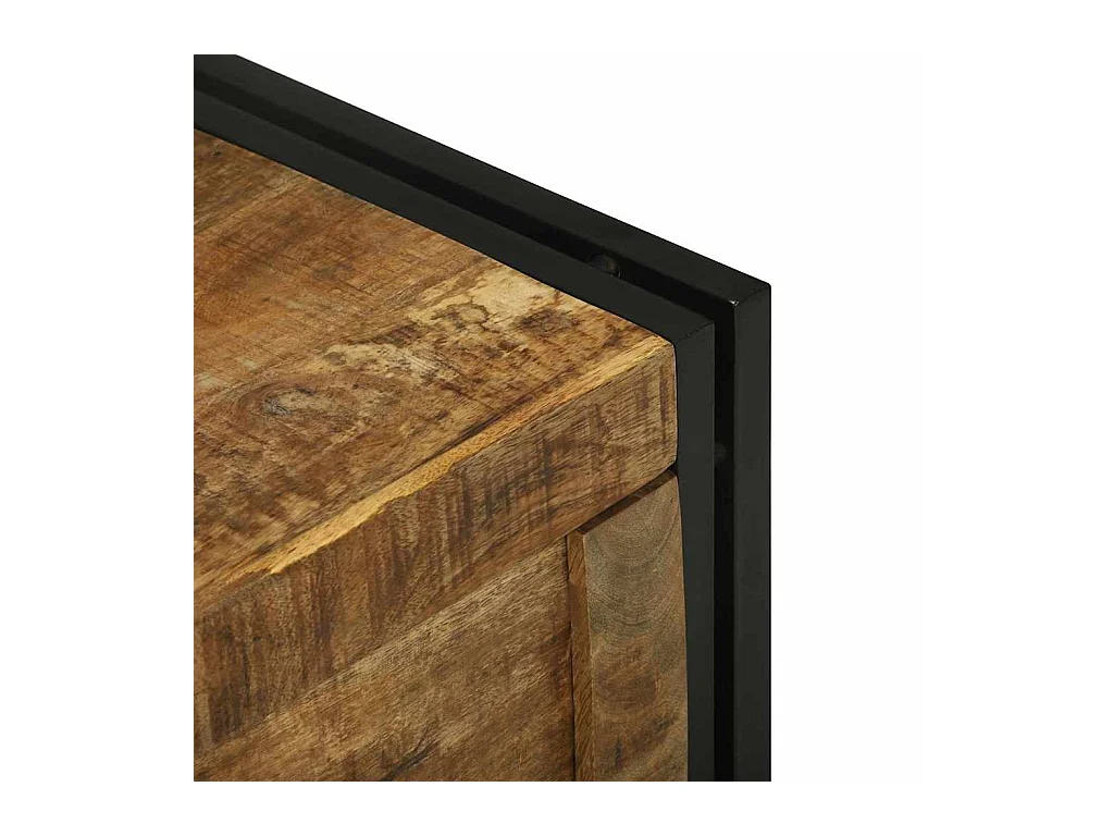 Boîte de Rangement 60 x 40 x 41 cm bois de manguier massif