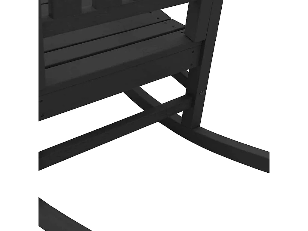 Tuin Schommelstoel 3 pcs Zwart 38 x 38 x 46cm Kunststof