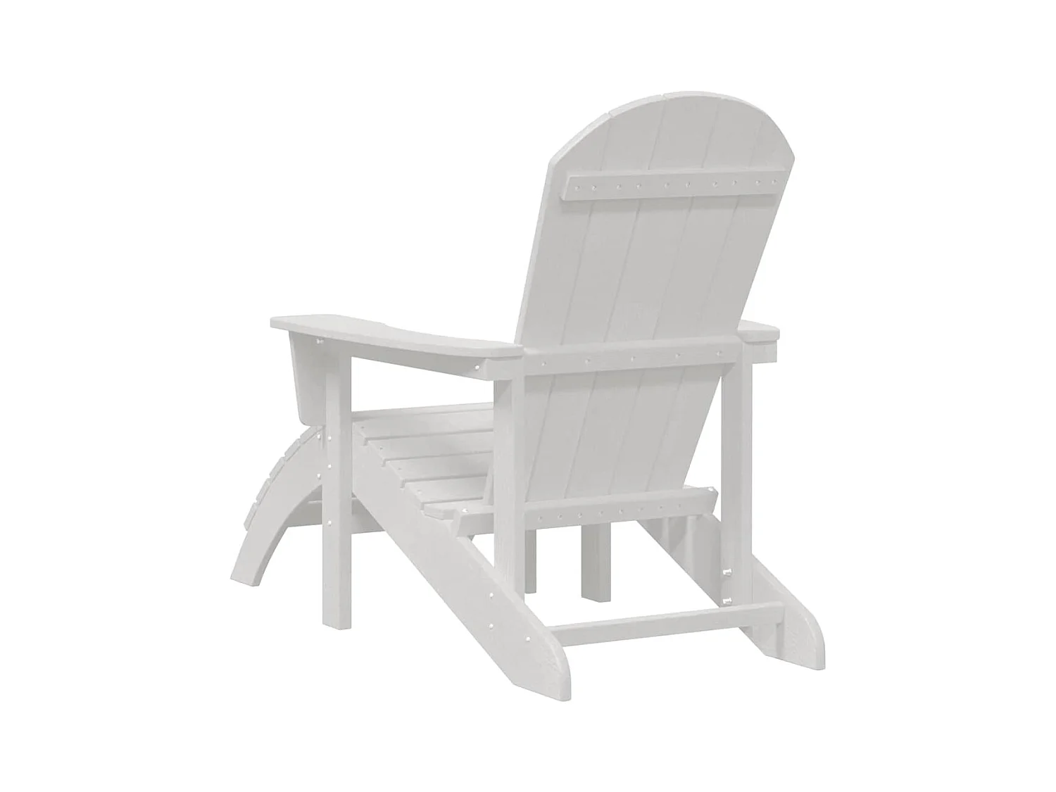 Mobilier de jardin lounge 2 pcs Blanc 74 x 82 x 90 cm Plastique