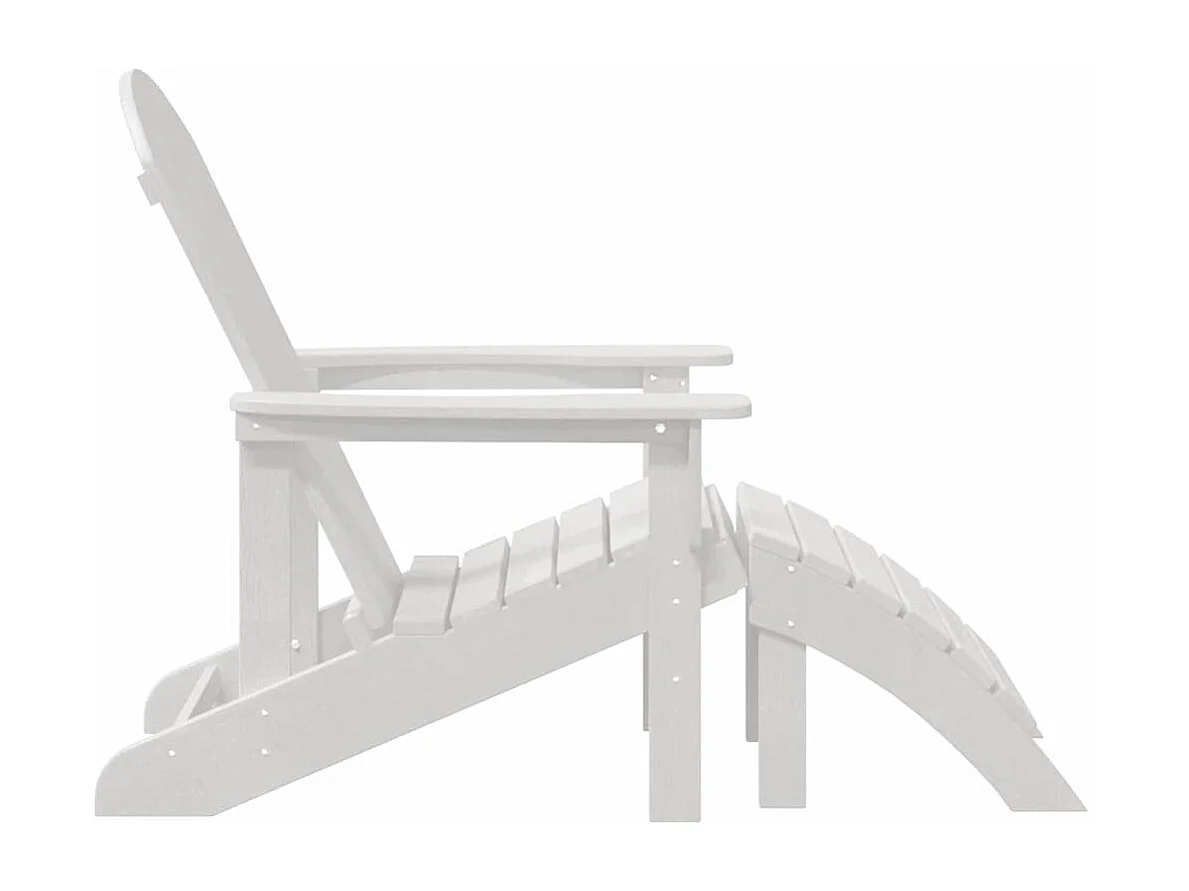 Mobilier de jardin lounge 2 pcs Blanc 74 x 82 x 90 cm Plastique