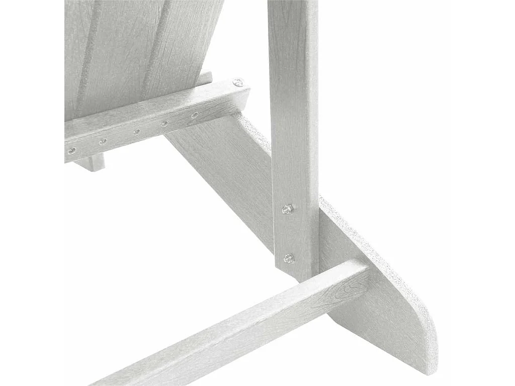 Mobilier de jardin lounge 2 pcs Blanc 74 x 82 x 90 cm Plastique