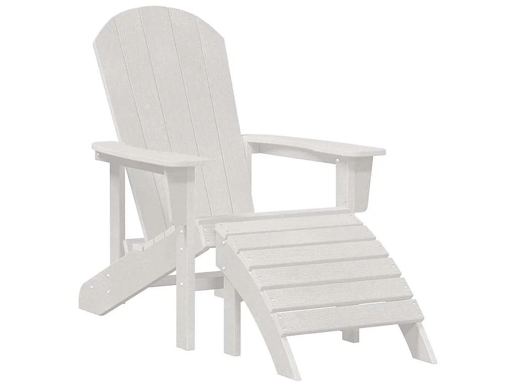 Chaise de jardin 2 pcs Blanc 83 x 74 x 92 cm Polyéthylène
