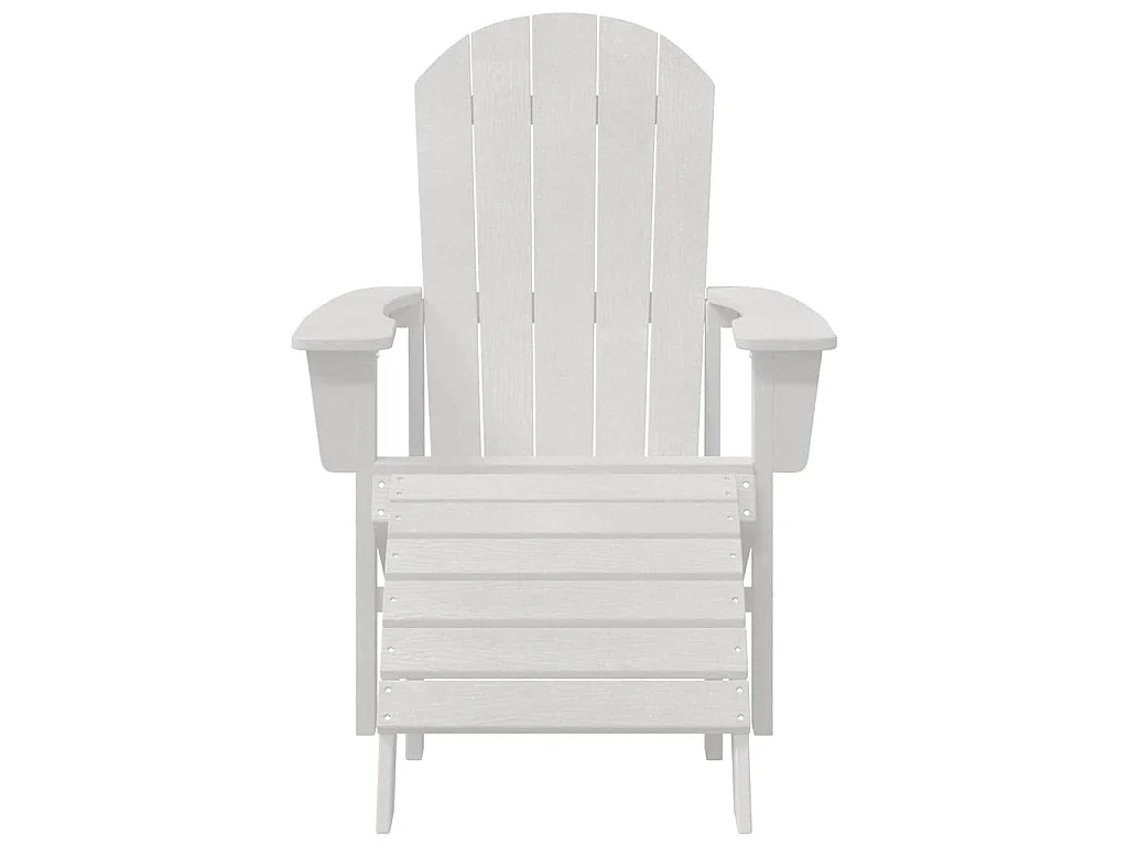 Chaise de jardin 2 pcs Blanc 83 x 74 x 92 cm Polyéthylène