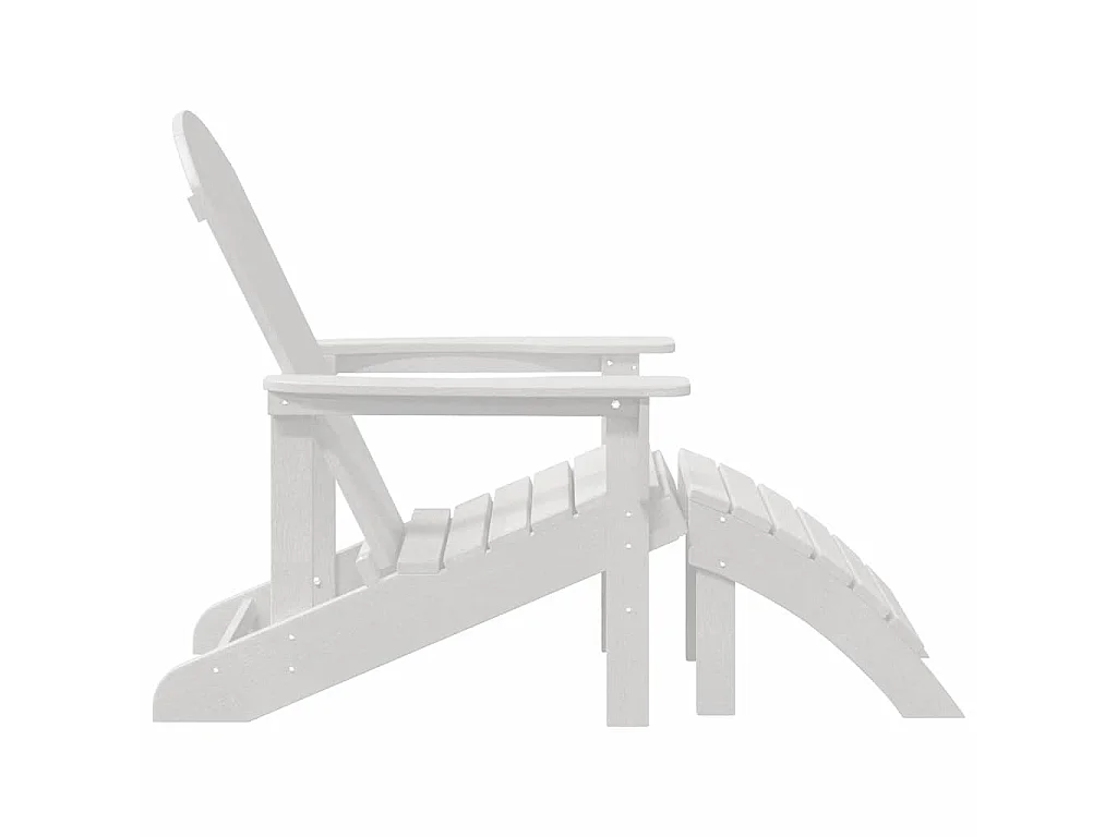 Chaise de jardin 2 pcs Blanc 83 x 74 x 92 cm Polyéthylène