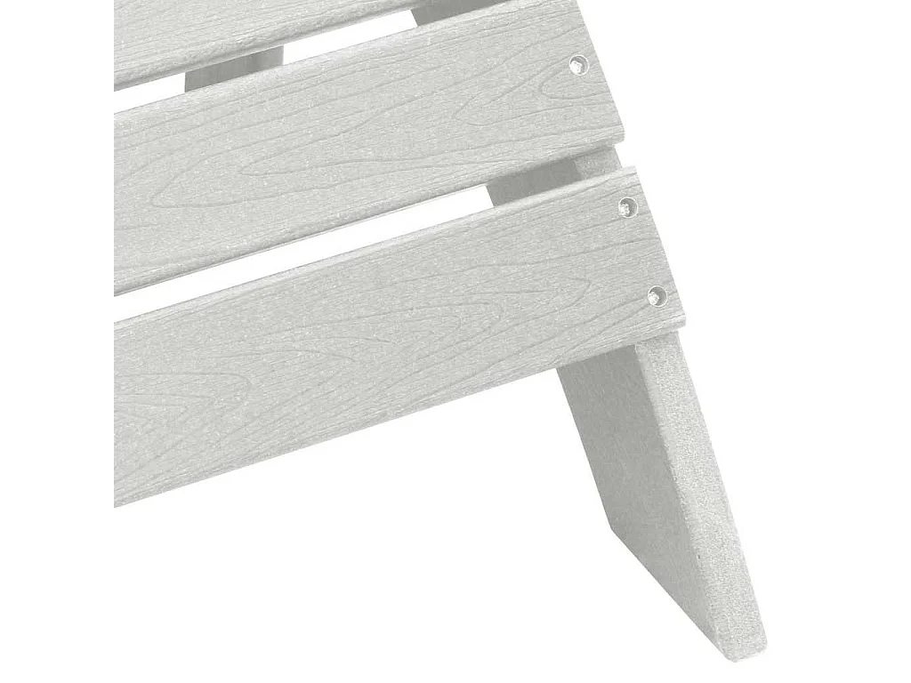 Chaise de jardin 2 pcs Blanc 83 x 74 x 92 cm Polyéthylène