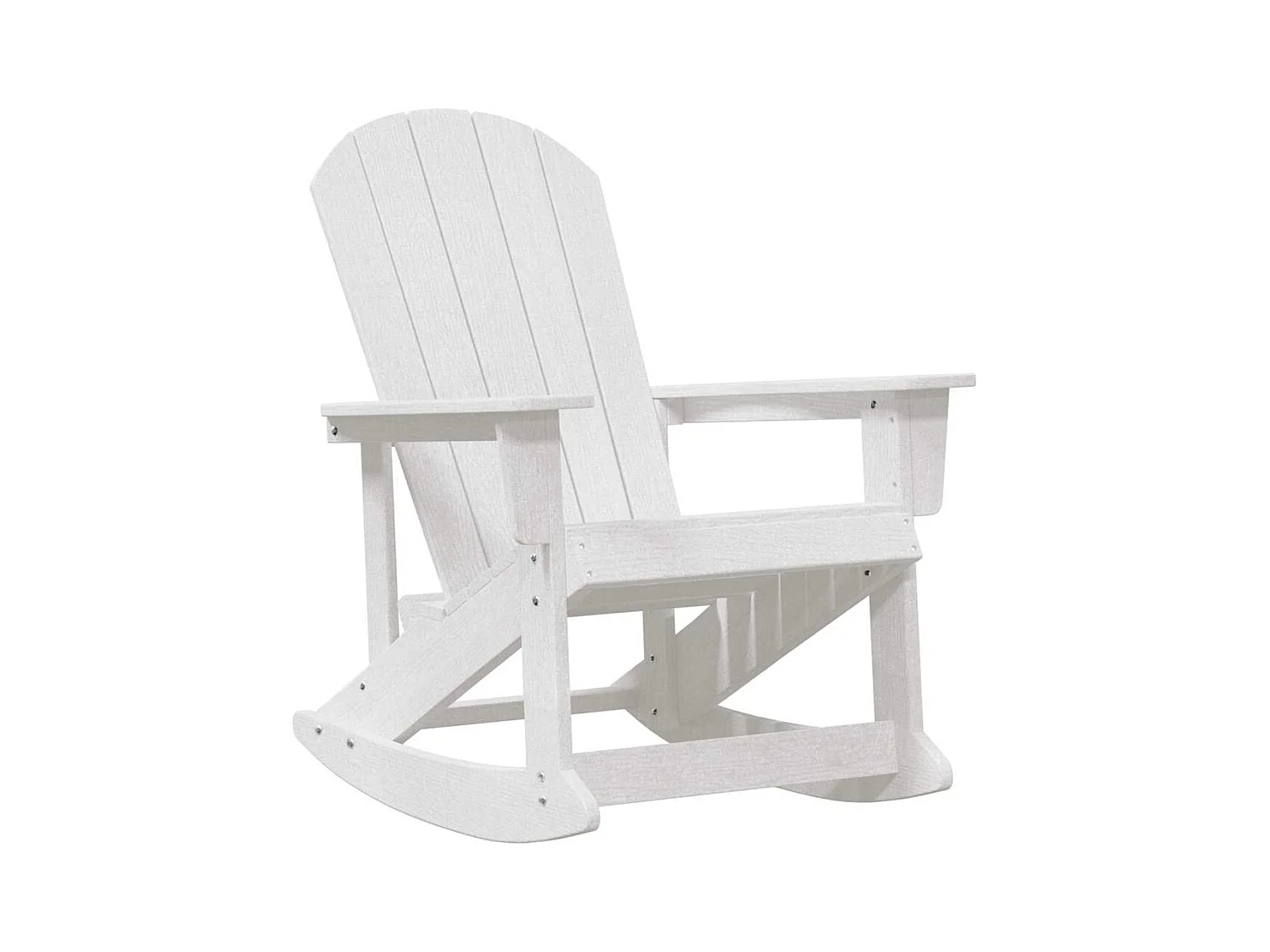 Chaise Adirondack à bascule Blanc 73.5 x 92 x 90 cm HDPE