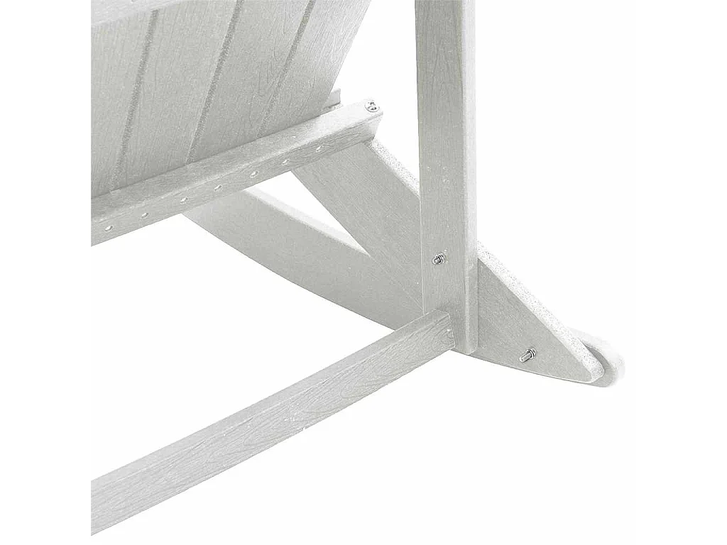 Chaise Adirondack à bascule Blanc 73.5 x 92 x 90 cm HDPE