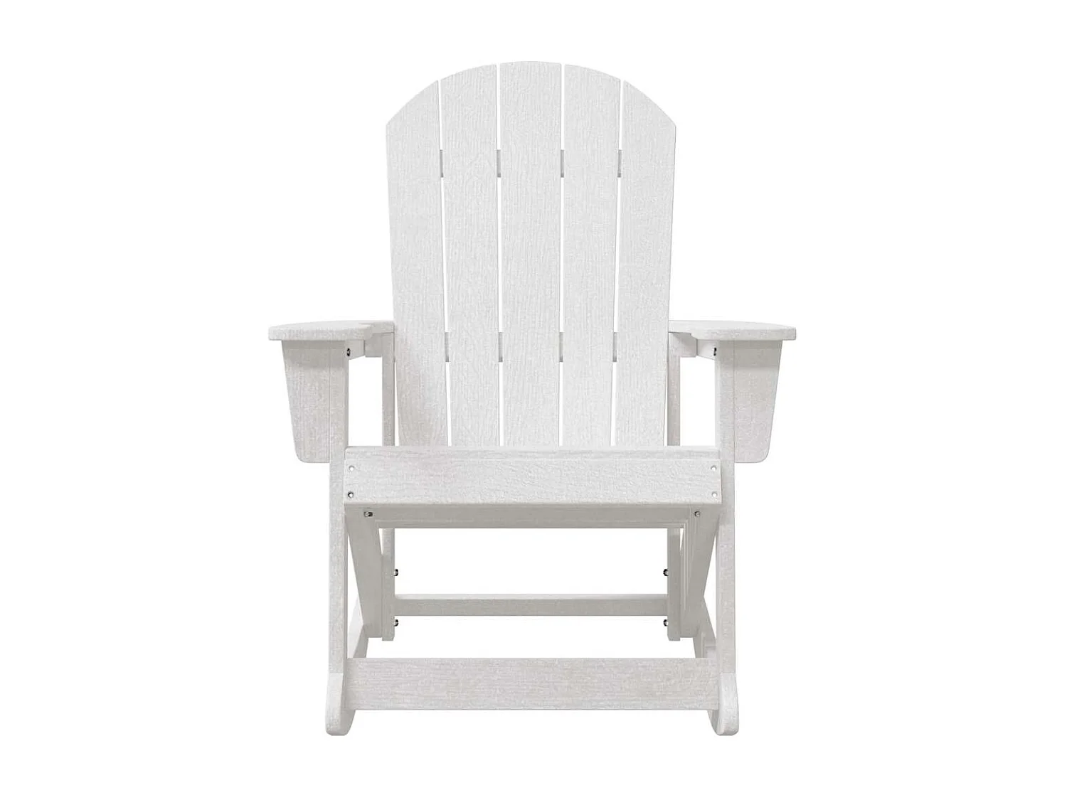 Chaise Adirondack à bascule Blanc 73.5 x 92 x 90 cm HDPE
