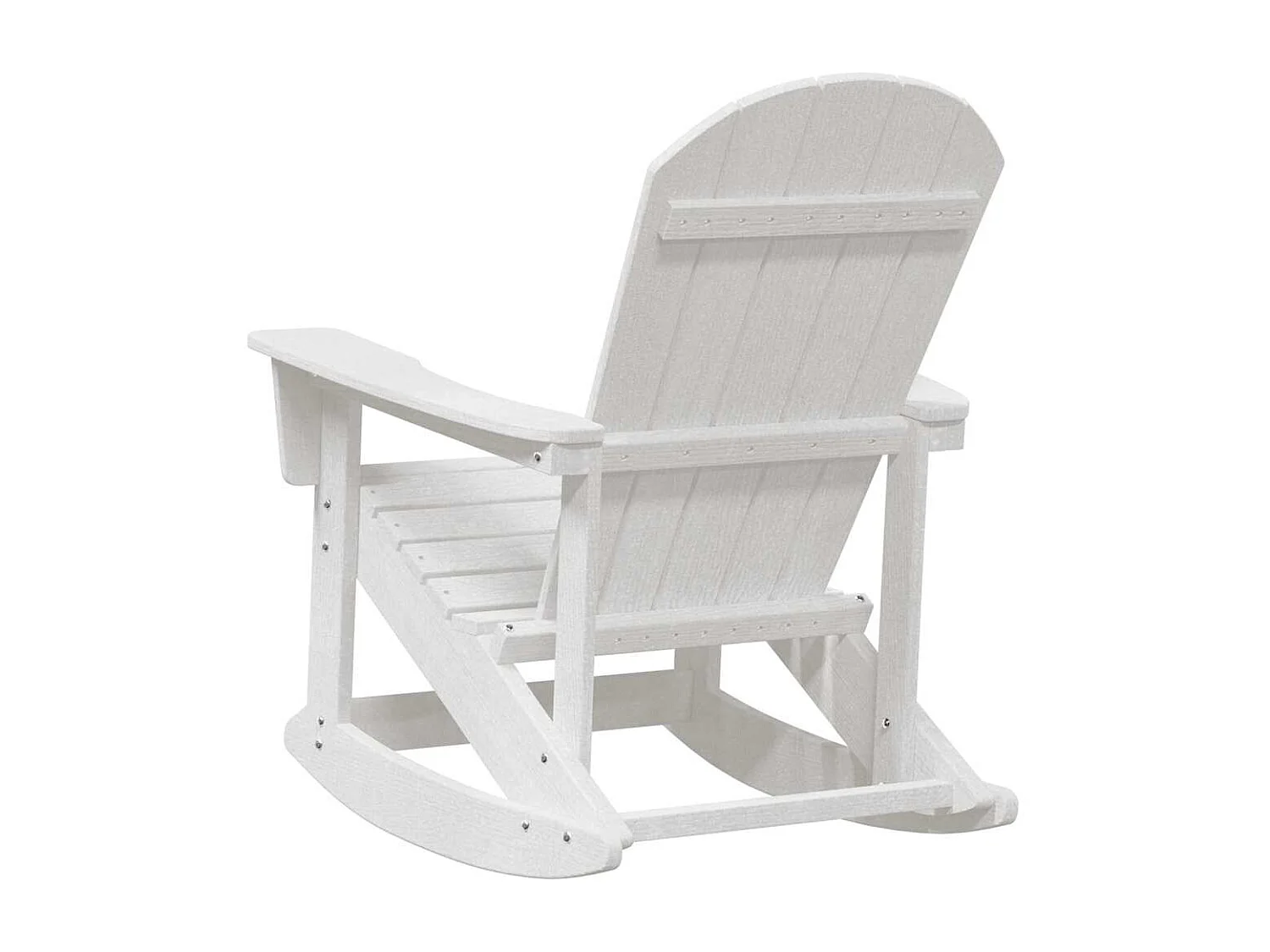 Chaise Adirondack à bascule Blanc 73.5 x 92 x 90 cm HDPE