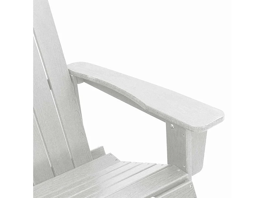 Chaise Adirondack à bascule Blanc 73.5 x 92 x 90 cm HDPE