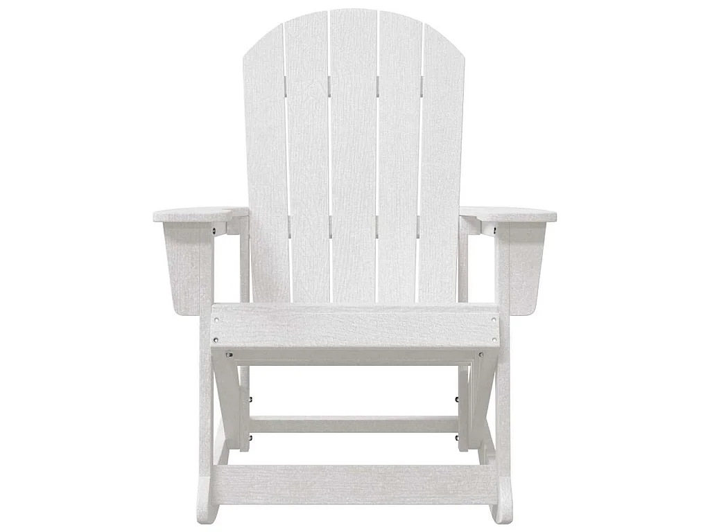 Adirondack Schommelstoel Wit 92 x 73,5 x 92 cm HDPE