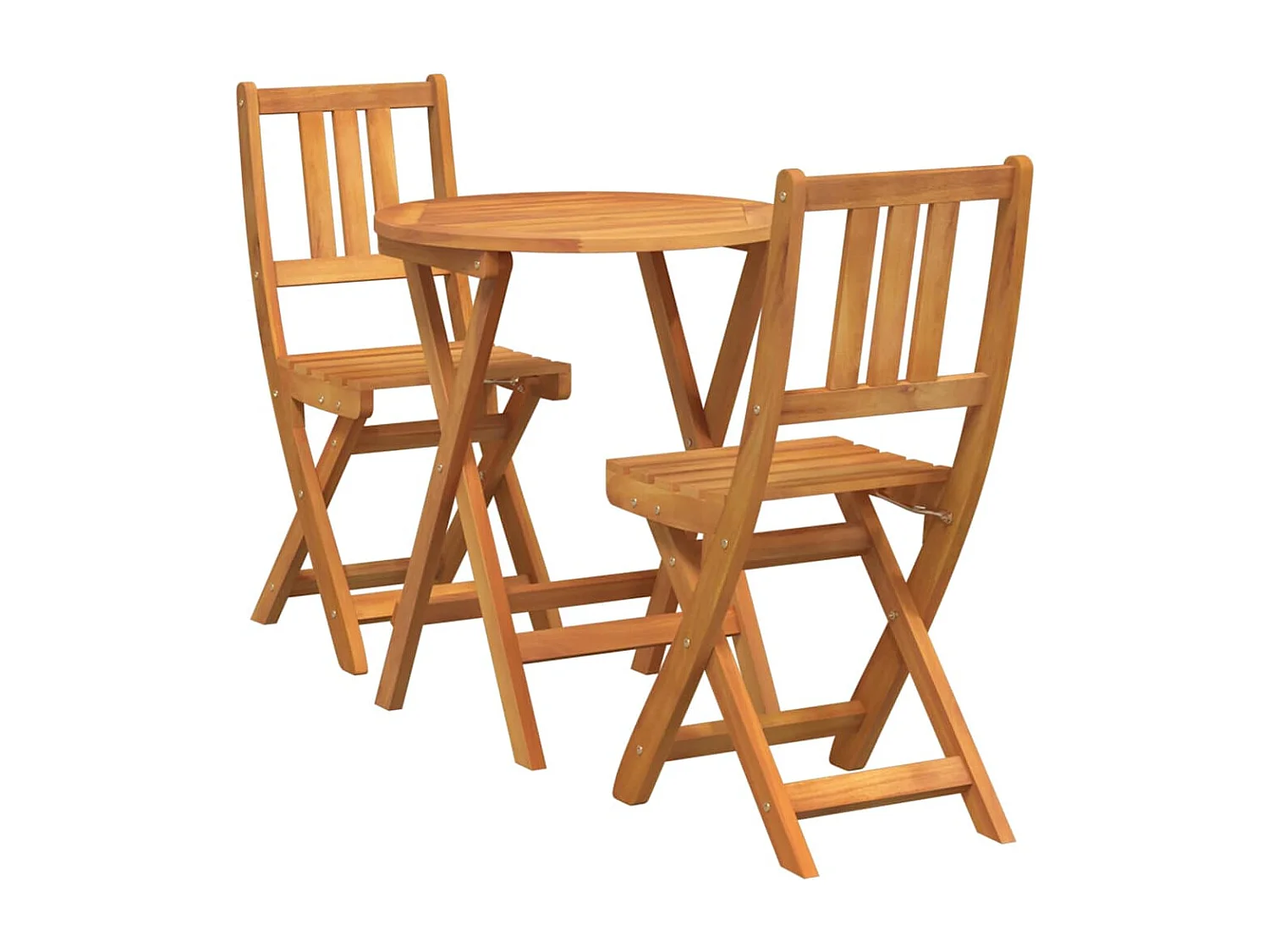 Bistroset 3 pcs Bruin Massief acaciahout