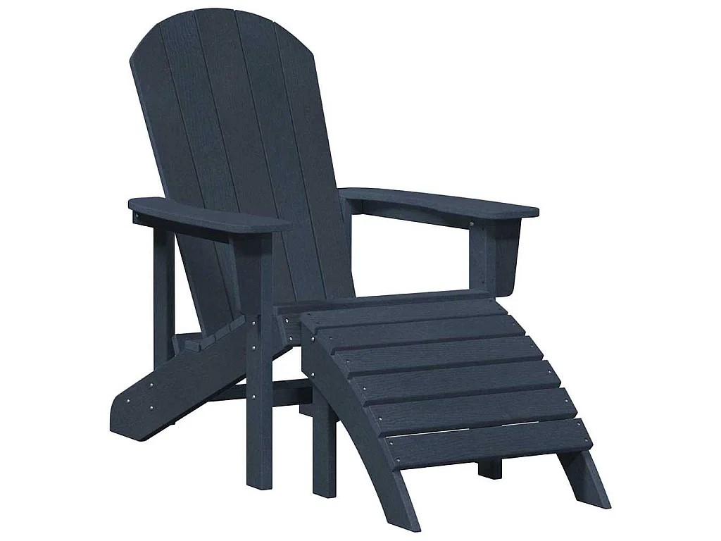 Chaise Adirondack Bleu marine 82 x 74 x 92 cm HDPE