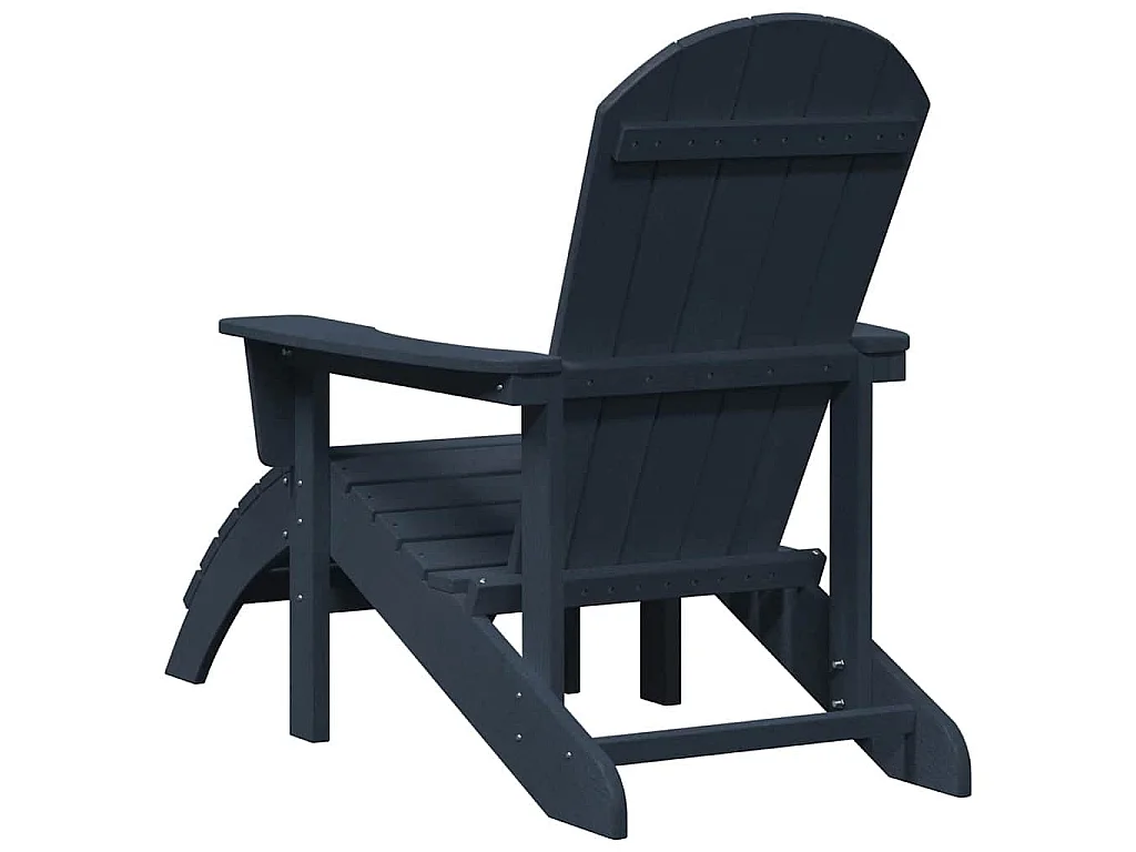 Chaise Adirondack Bleu marine 82 x 74 x 92 cm HDPE