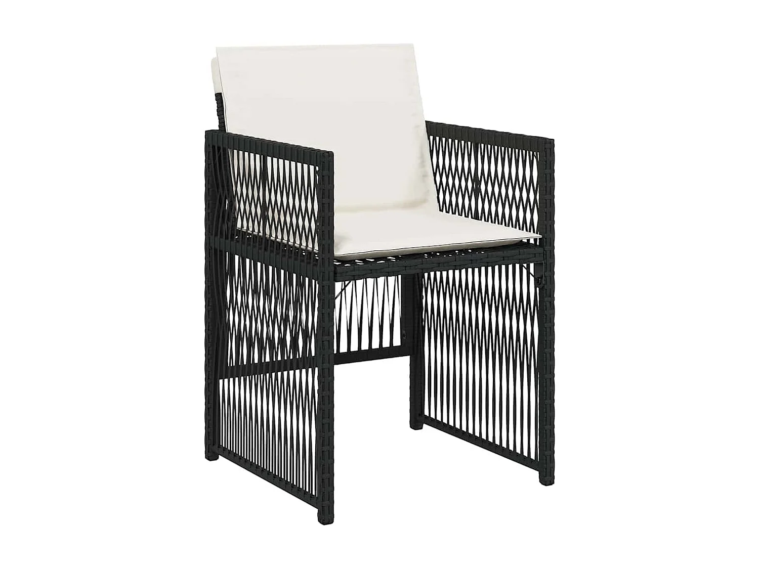 Ensemble de salle à manger pour jardin 9 pcs Noir