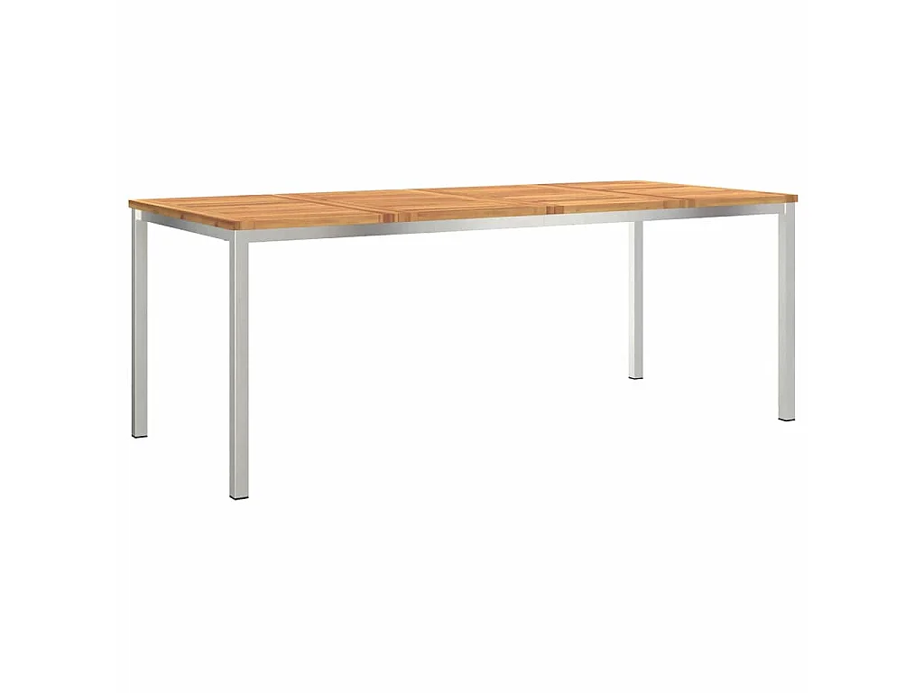 Set da Pranzo per Giardino 9 pcs Legno di Acacia Massello