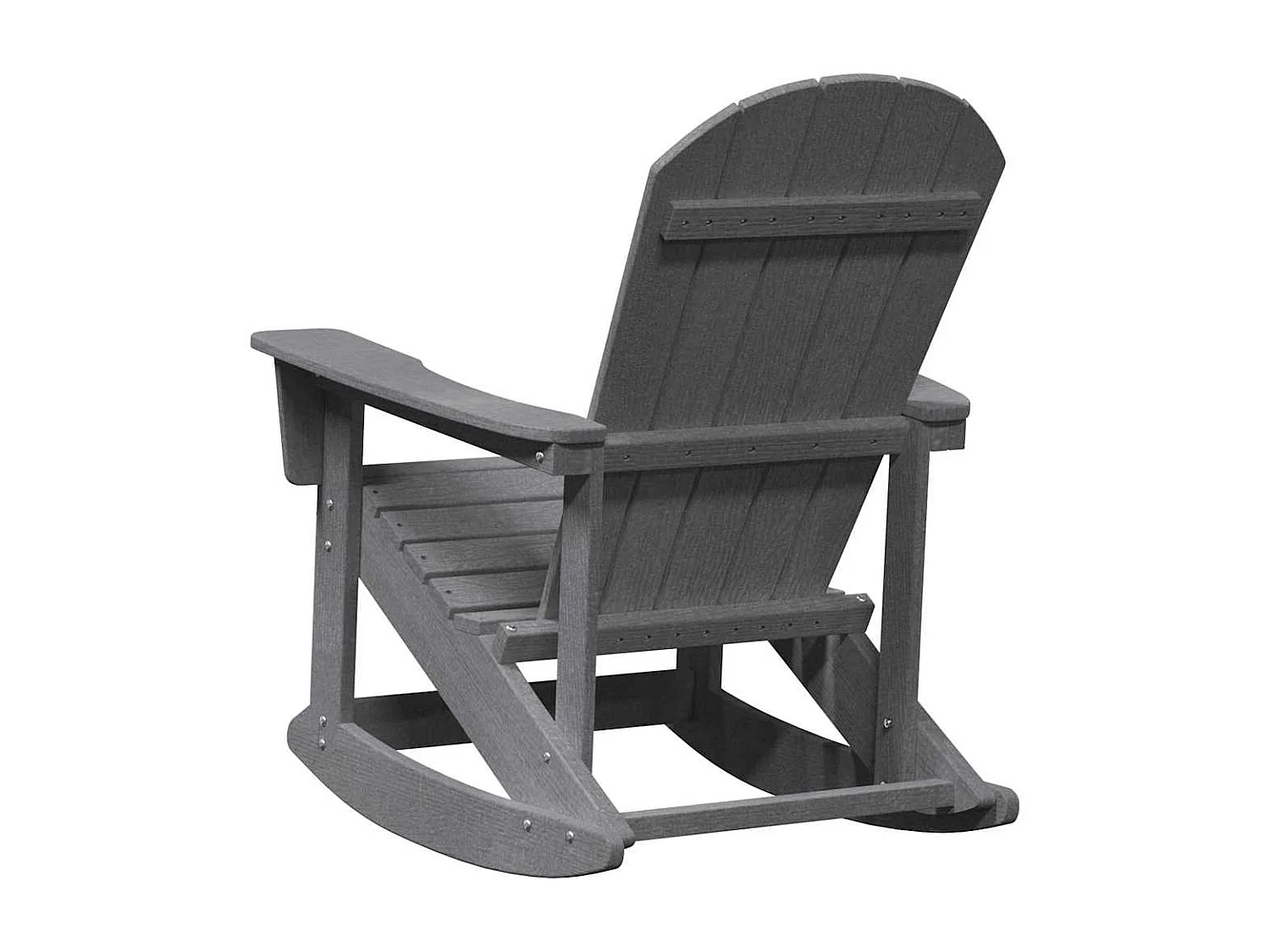 Chaise Adirondack à bascule Gris clair 73.5 x 92 x 90 cm HDPE
