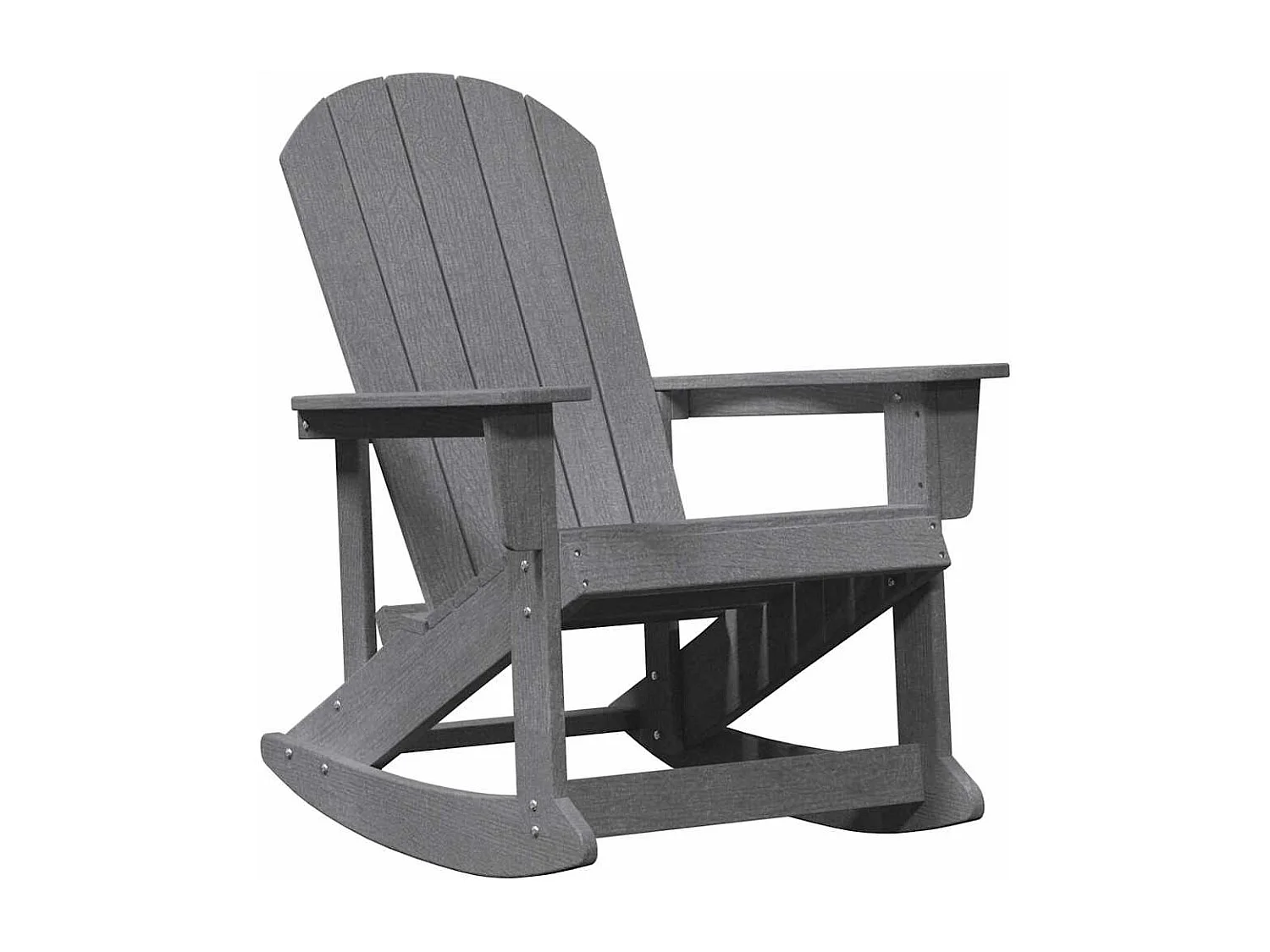 Adirondack Schommelstoel Lichtgrijs 73.5 x 92 x 90cm HDPE