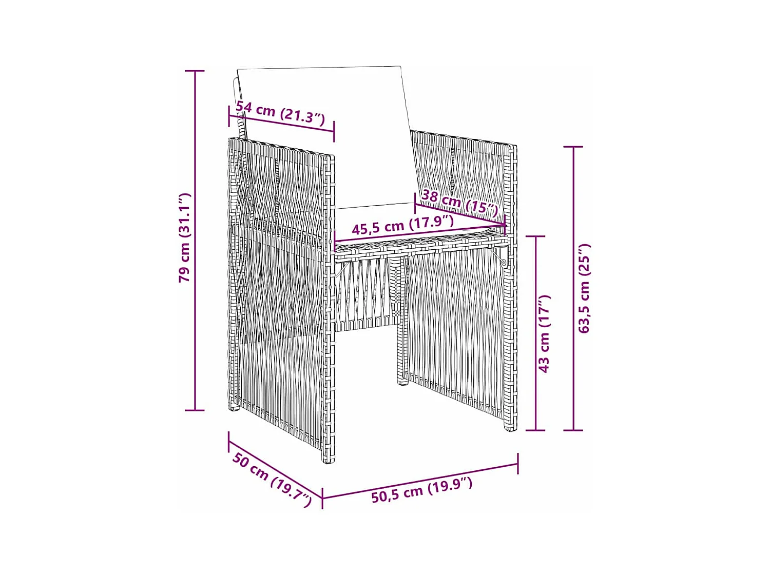 Ensemble de salle à manger pour jardin 5 pcs Marron Poly rotin
