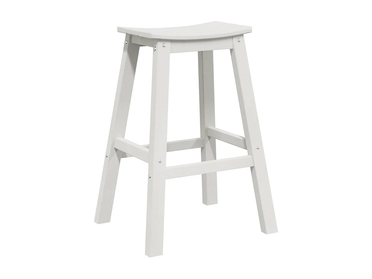 Garten Bar Set 3 pcs Weiß HDPE