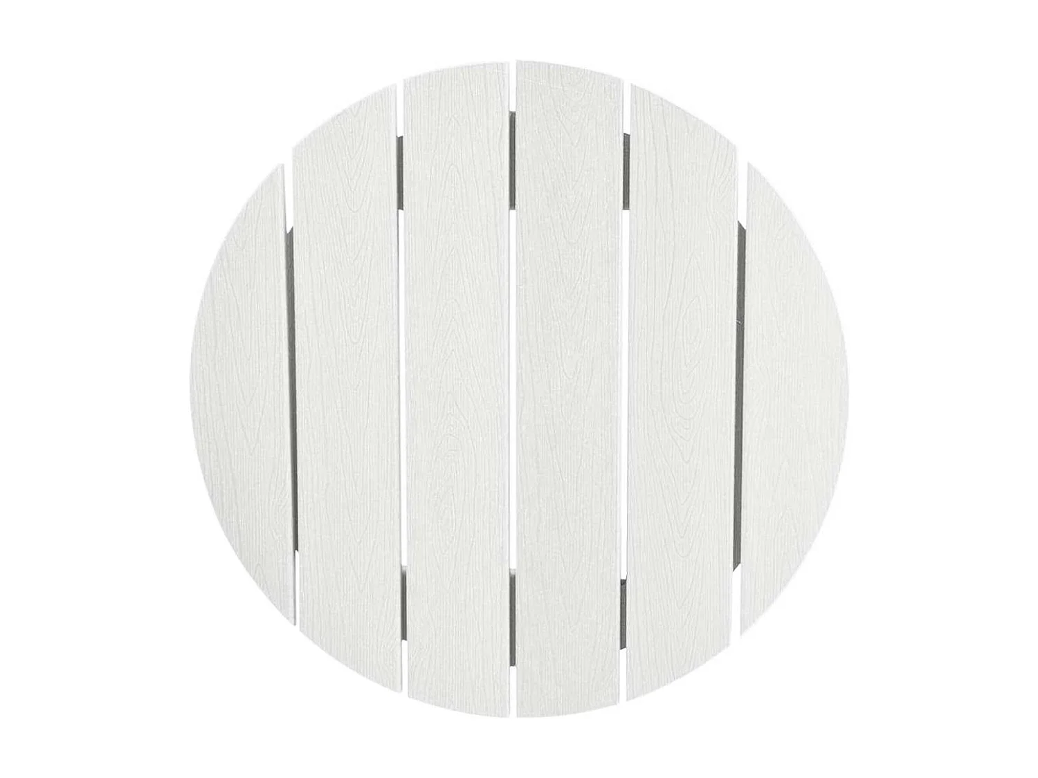 Garten Bar Set 3 pcs Weiß HDPE