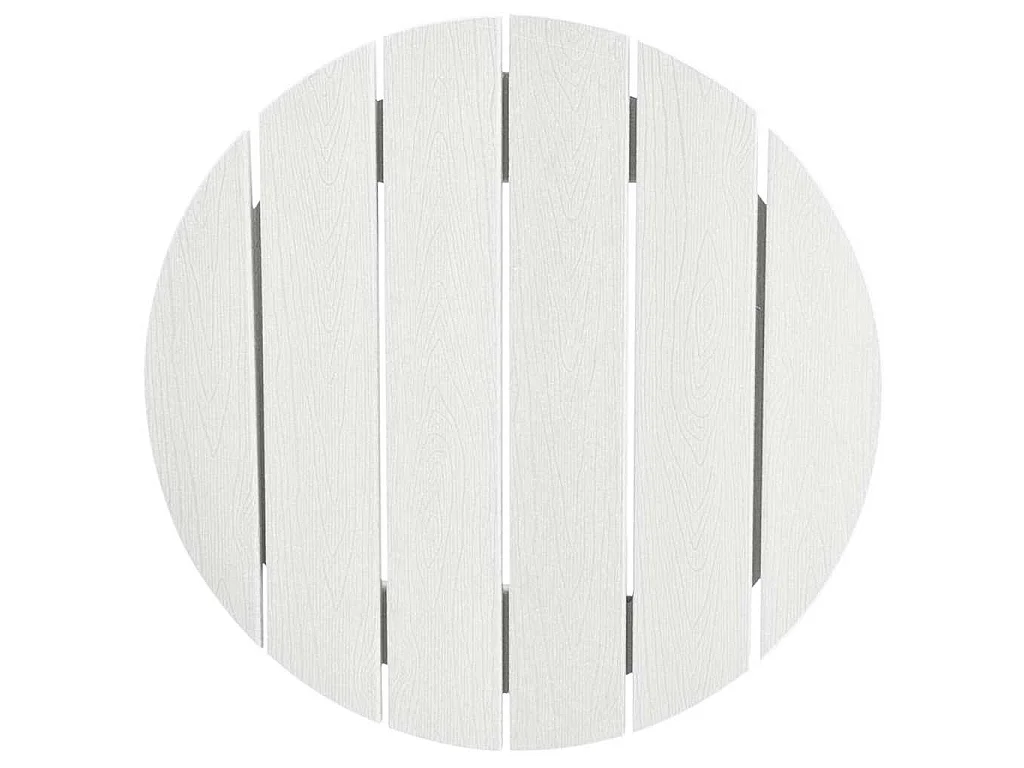 Ensemble de bar de jardin 3 pcs Blanc HDPE