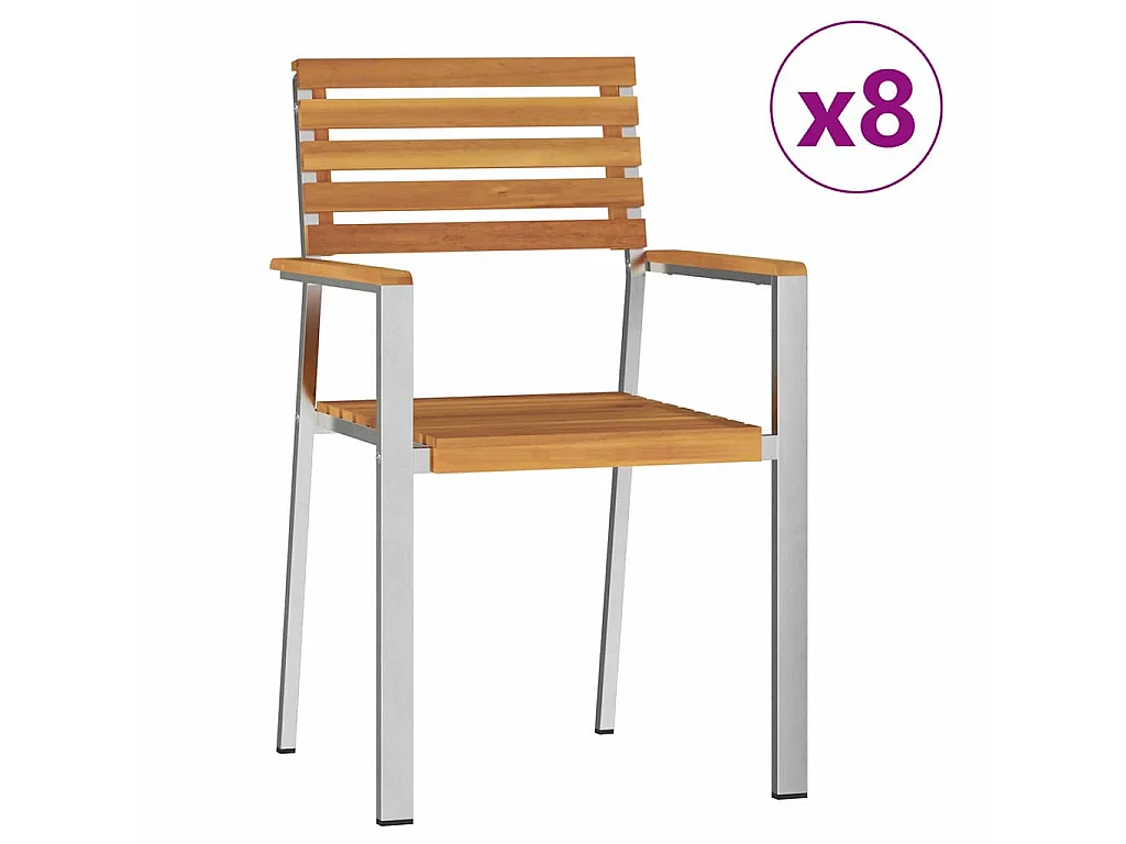Ensemble de salle à manger pour jardin 9 pcs