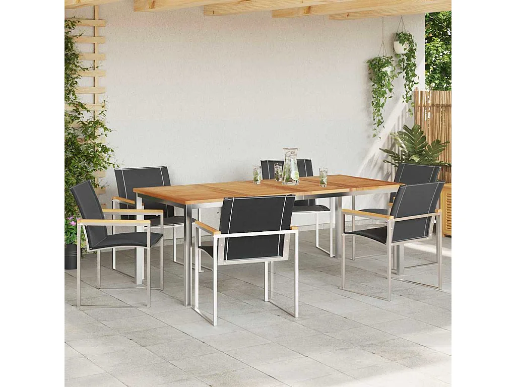 Set da Pranzo per Giardino 7 pcs