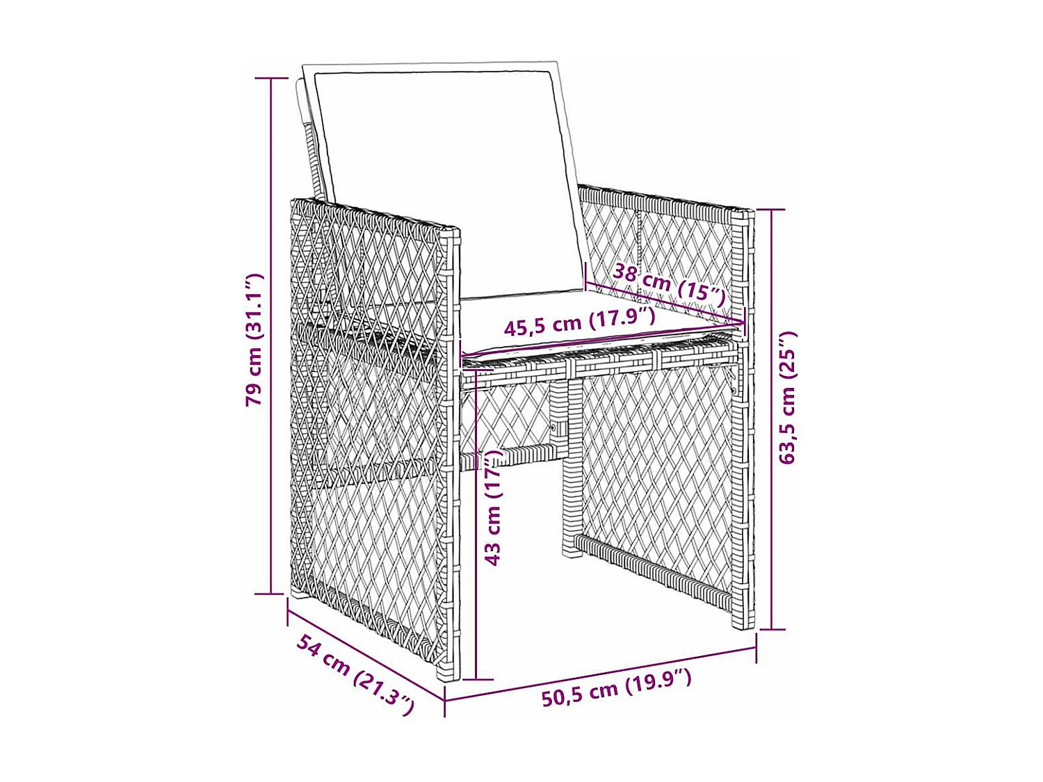 Ensemble de salle à manger pour jardin 5 pcs Noir polyrotin