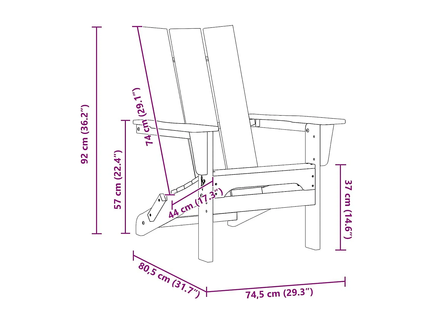 Mobilier de jardin lounge 2 pcs Gris clair 74.5 x 80.5 x 90cm
