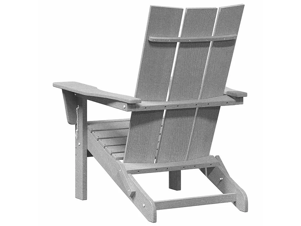 Sedia da Giardino 2 pcs Grigio chiaro 80.5 x 74.5 x 92 cm
