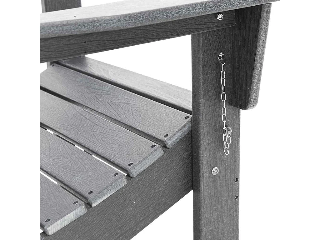 Sedia da Giardino 2 pcs Grigio chiaro 80.5 x 74.5 x 92 cm