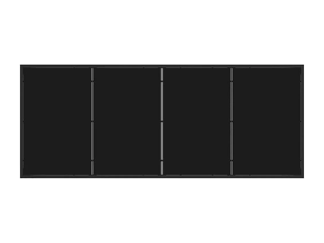 Garten Essgruppe 9 pcs Braun Pulverbeschichteter Stahl