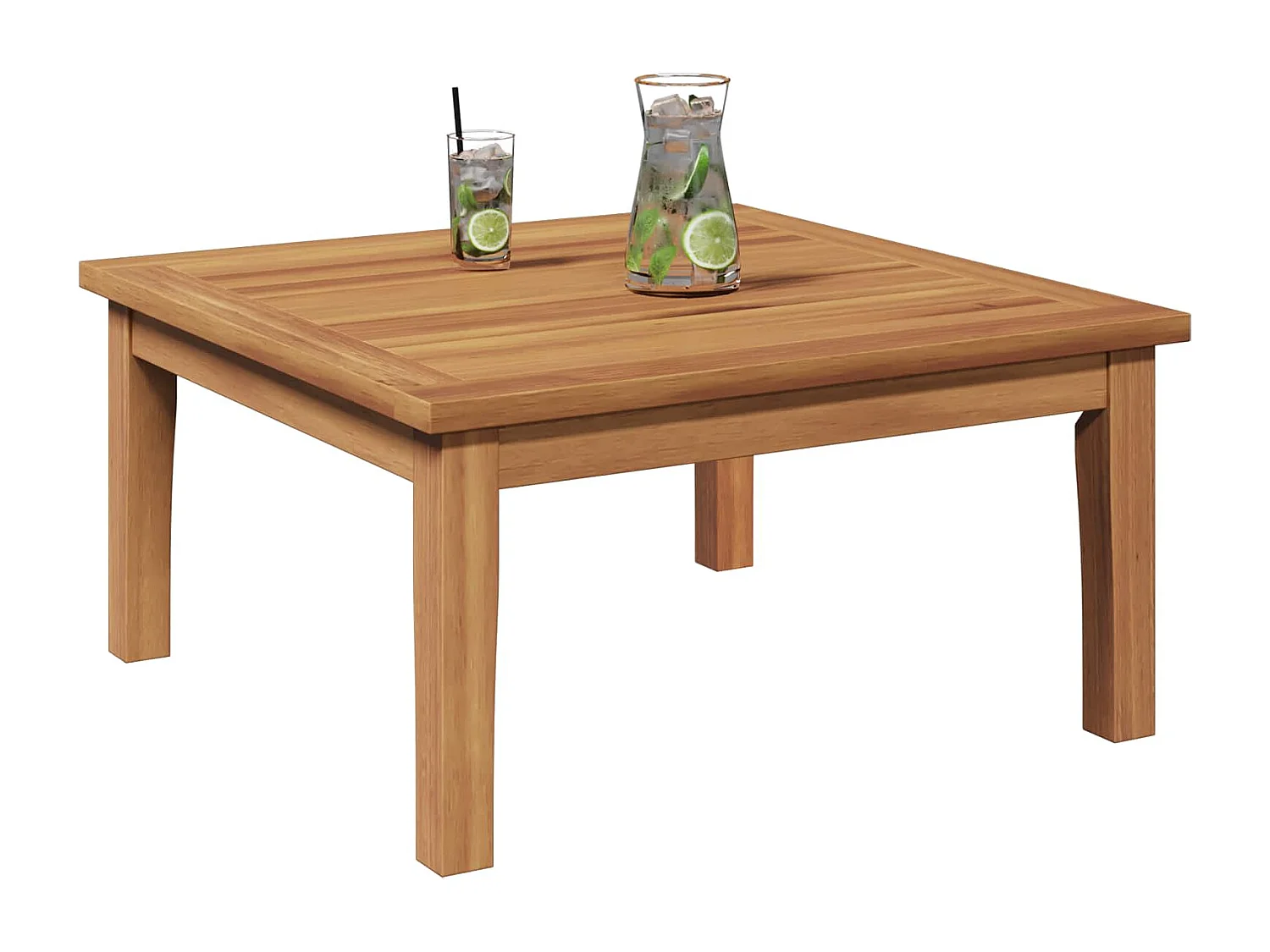 Gartentisch Braun Massivholz Teak