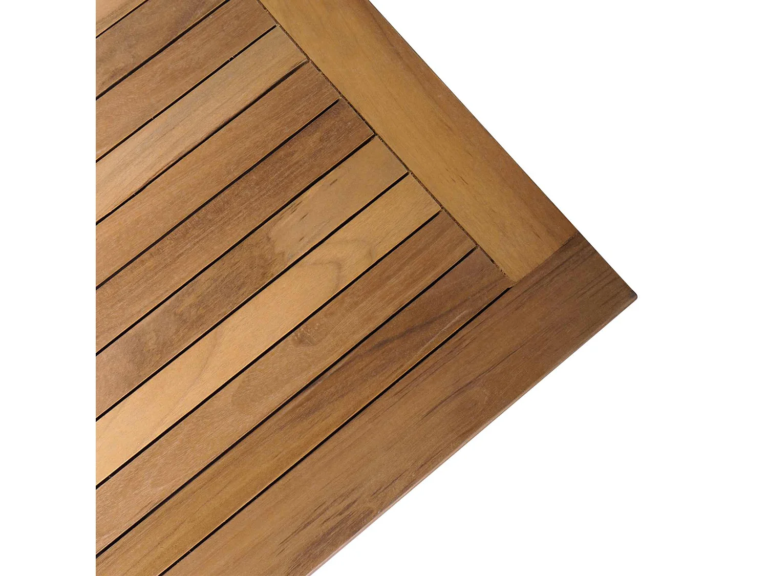 Table de Jardin Marron Bois de teck massif