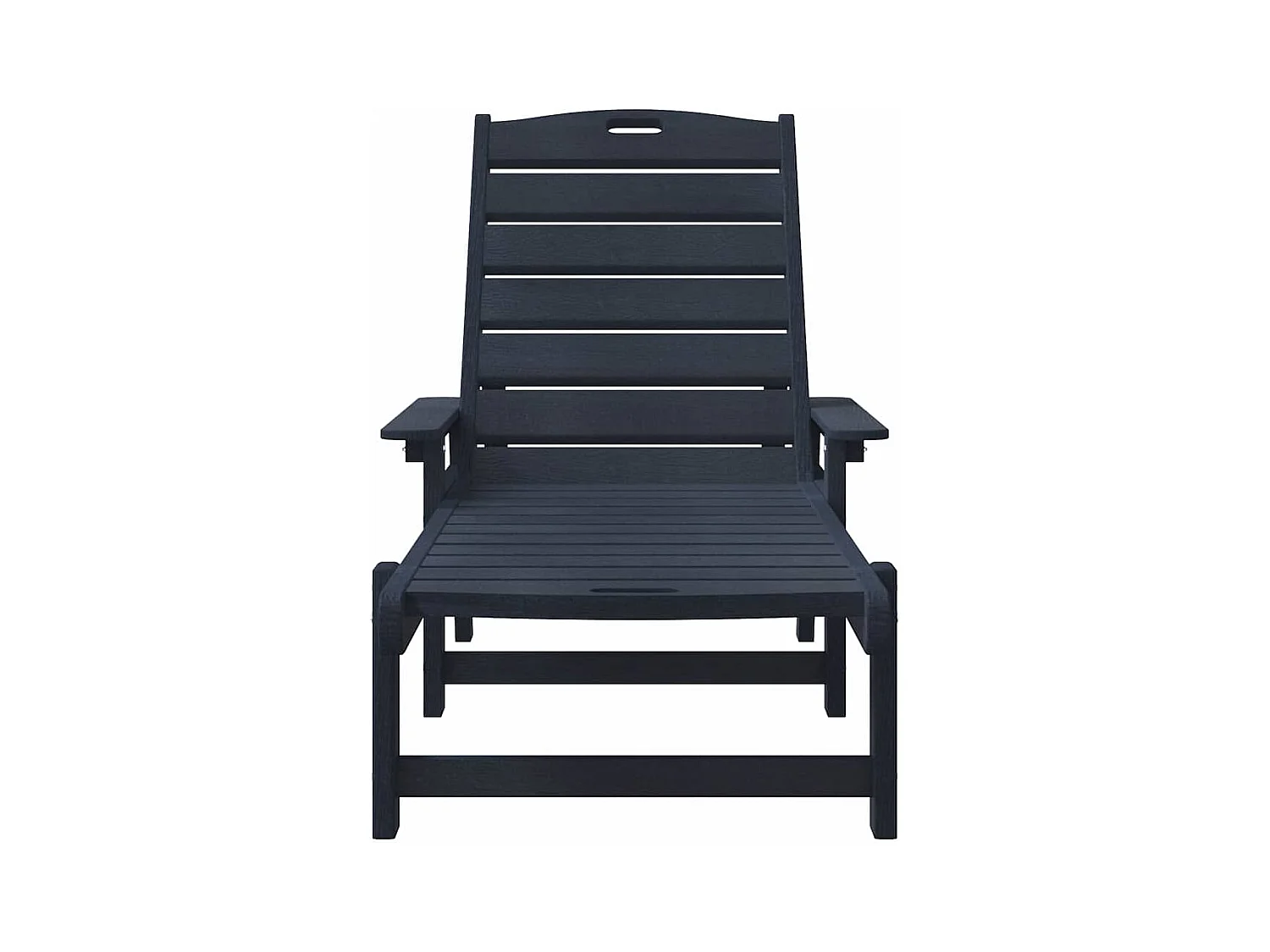 Mobilier de jardin lounge 2 pcs Bleu marine 53 x 195.5 x 30cm