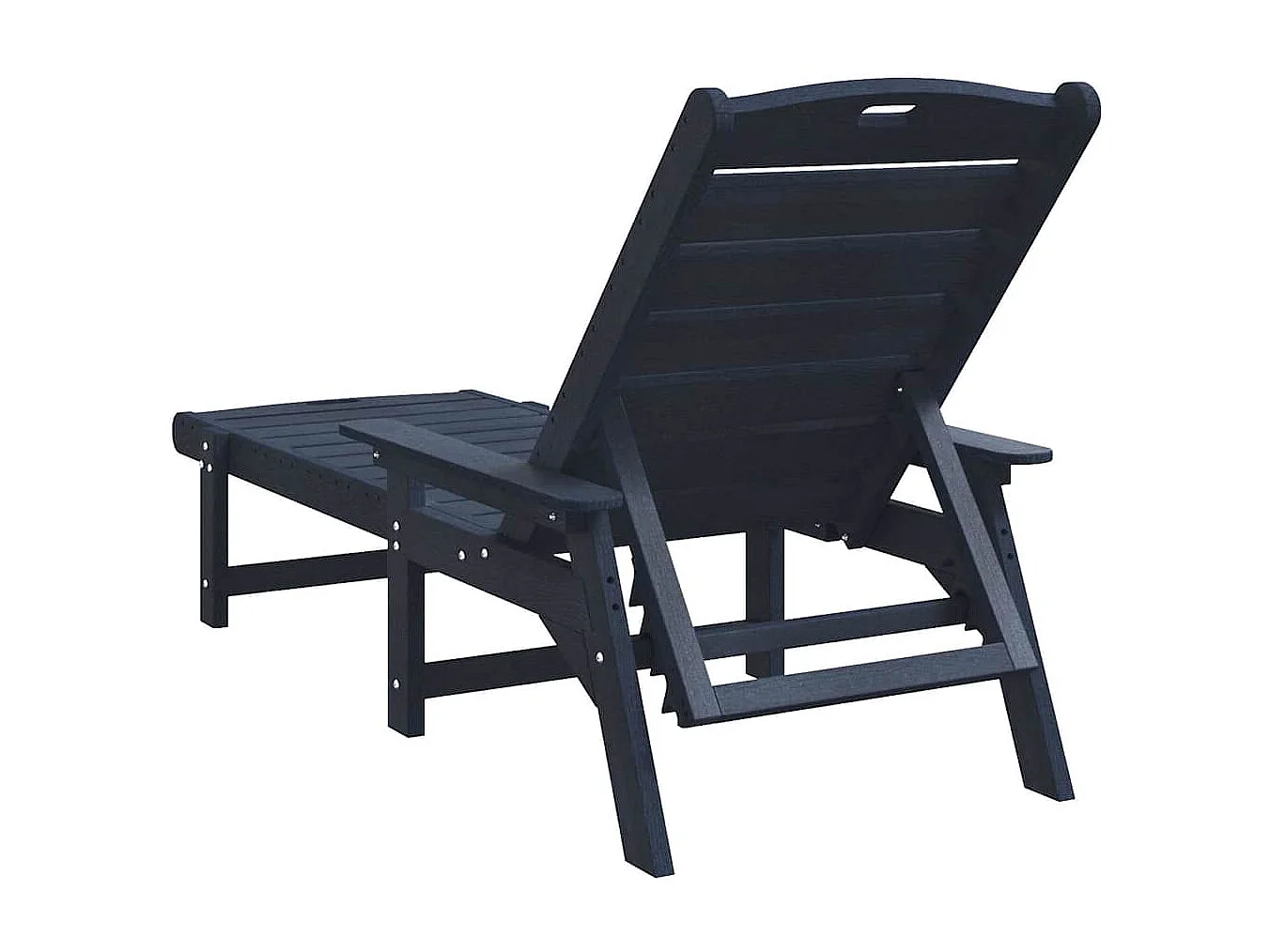 Mobilier de jardin lounge 2 pcs Bleu marine 53 x 195.5 x 30cm